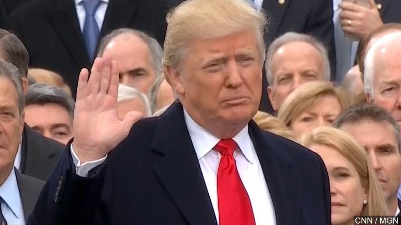 Donald Trump During sworn in ceremony