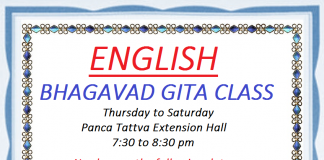 Bhagavad Gita class Update – Bhakta Jeff