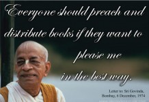 Book distribution transforms a celebration into a perfect sankirtan party