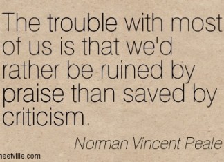 Criticism – Don’t hate it; deal with it