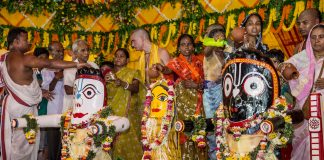 ISKCON devotees celebrate Lord Jagannath Snan yatra