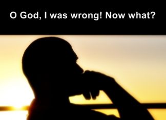 What to do when we realize we are wrong