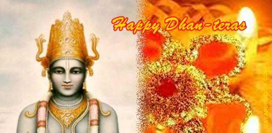 Thanking Lord Dhanvantari, the Founder of Ayurveda, on Dhanteras