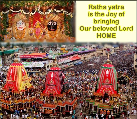 Hundreds of thousands pull Lord Jagannath’s Chariot despite pouring rain Jagannath Ratha yatra