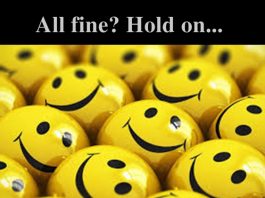 Do not ignore this when life seems all well Life all well? Hold on